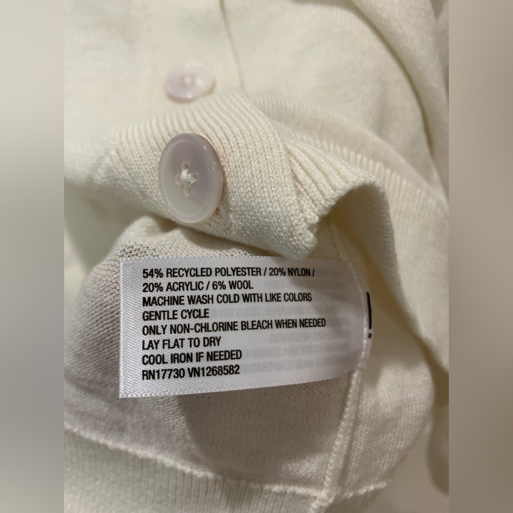 NWT A new day lightweight cream cardigan size Large - Picture 4 of 5